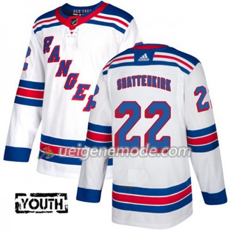 Kinder Eishockey New York Rangers Trikot Kevin Shattenkirk 22 Adidas 2017-2018 Weiß Authentic